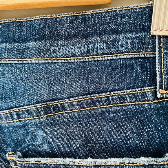 Current/Elliott Stiletto Velvet Striped Jeans Sz 26 - Picture 9 of 11